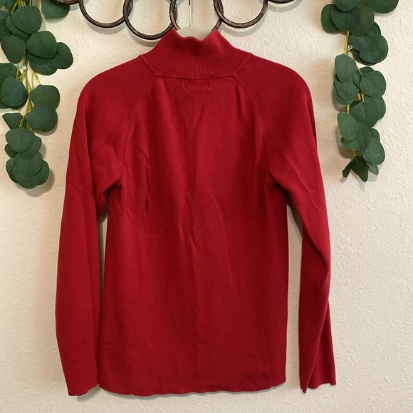 SOLD❣️❣️Vintage 90s POLO Ralph Lauren Red 3/4 Zip Pullover✨ - Picture 6 of 6